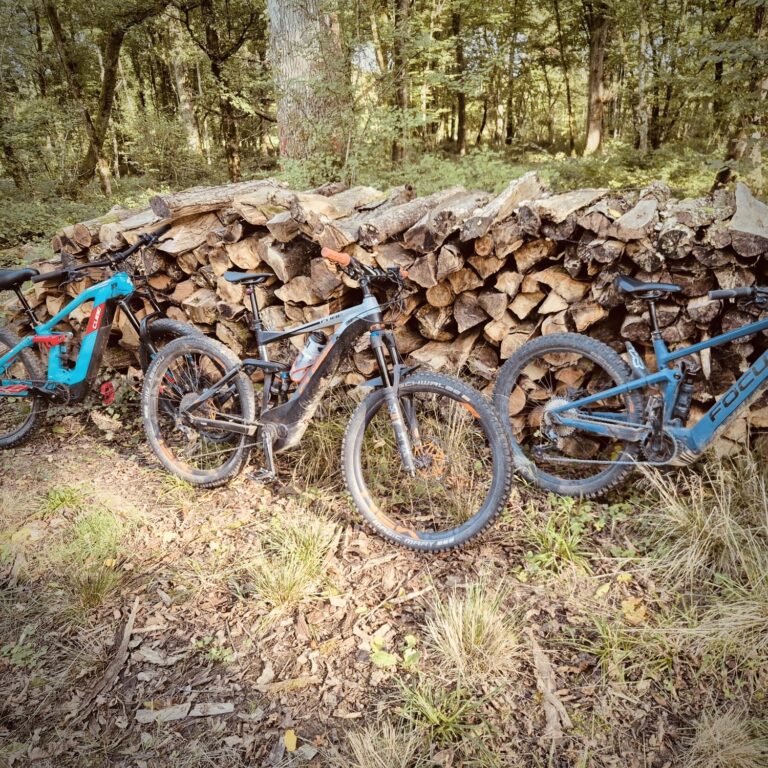 Setting up bicycles to head out